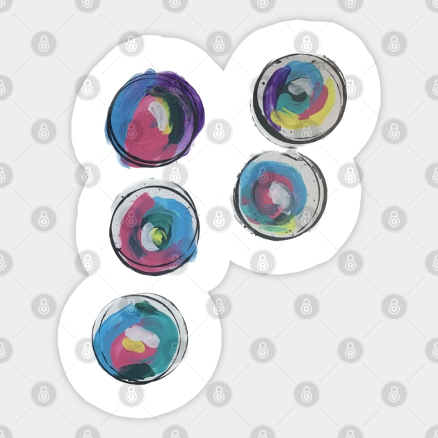 Oodles of circles Sticker by Paint & Thread